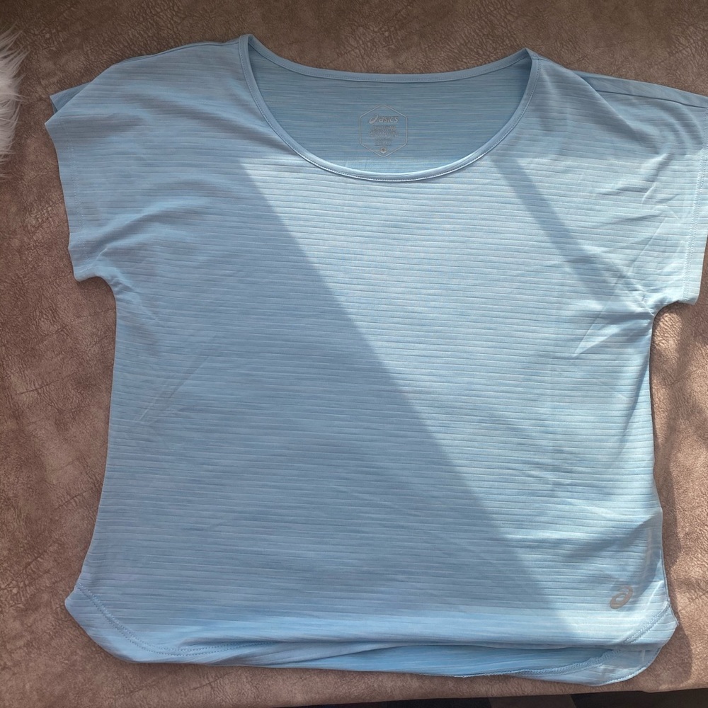 ASICS blue athletic top